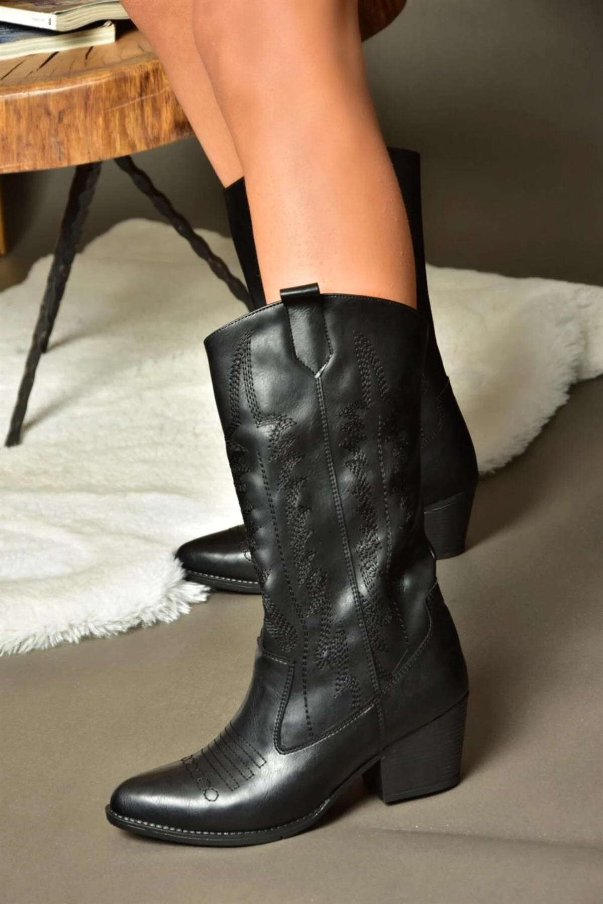 Fox Shoes Stiefel - Schwarz - Blockabsatz Damen Stiefel 753707577 2 Fox Shoes Stiefel - Schwarz - Blockabsatz Damen Stiefel 753707577 – Bild 2