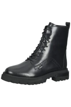 Steven New York Stiefelette - Schwarz - Blockabsatz Damen Stiefel Und Stiefeletten 731939667