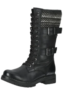 Marco Tozzi Stiefel - Schwarz - Blockabsatz Damen Stiefel 680278066
