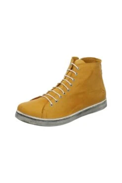 Esgano Stiefelette - Orange - Flacher Absatz Damen Stiefel Und Stiefeletten 741401988