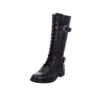 REGARDE LE CIEL Stiefel - Schwarz - Flacher Absatz Damen Stiefel Und Stiefeletten 704236438