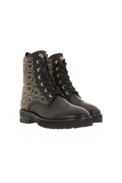 Aigner Stiefelette - Schwarz - Flacher Absatz Damen Stiefel Und Stiefeletten 741402245