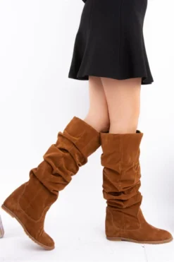 Fox Shoes Stiefel - Braun - Flacher Absatz Damen Stiefel 3633698