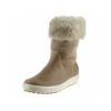 Ecco Stiefel - Beige - Flacher Absatz Damen Stiefel 670856400