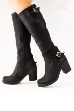 Fox Shoes Stiefel - Schwarz - Blockabsatz Damen Stiefel 960060