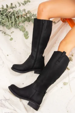 Fox Shoes Stiefel - Schwarz - Blockabsatz Damen Stiefel 50932185