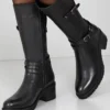 GÖNDERİ(R) Stiefel - Schwarz - Flacher Absatz Damen Stiefel 31870723