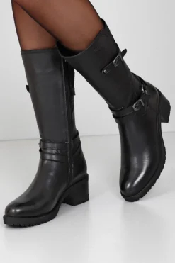 GÖNDERİ(R) Stiefel - Schwarz - Flacher Absatz Damen Stiefel 31870723