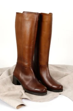 GÖNDERİ(R) Stiefel - Braun - Blockabsatz Damen Stiefel 370172484