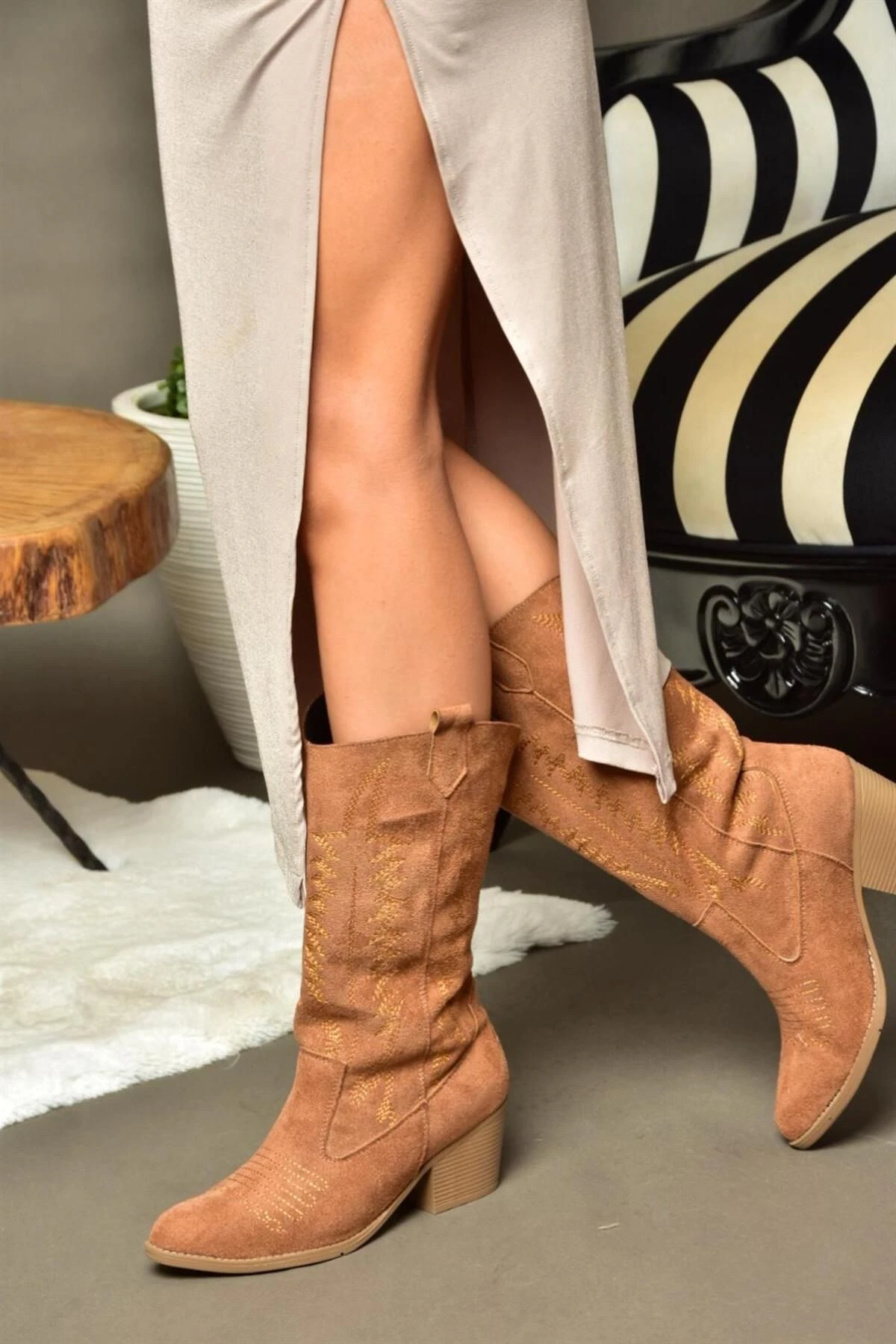 Fox Shoes Stiefel - Braun - Blockabsatz Damen Stiefel 759034788 3 Fox Shoes Stiefel - Braun - Blockabsatz Damen Stiefel 759034788 – Bild 3