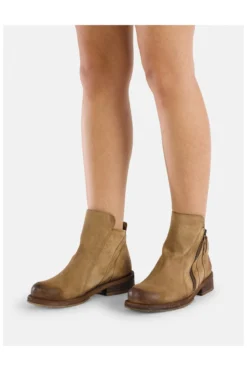 Felmini Stiefelette - Grau - Blockabsatz Damen Stiefel Und Stiefeletten 745357363