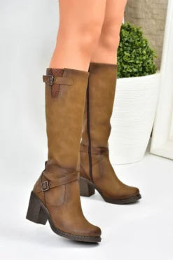 Fox Shoes Stiefel - Braun - Blockabsatz Damen Stiefel 161251097 -NITRO Verkaufsgeschäft 2 org zoom 175