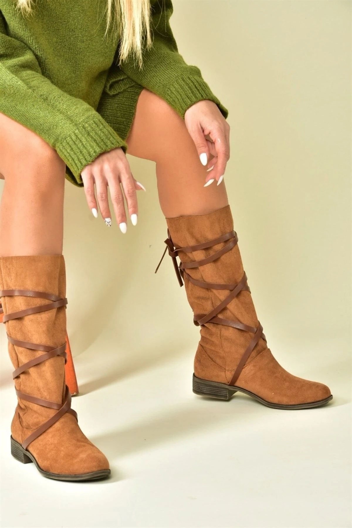 Fox Shoes Stiefel - Braun - Flacher Absatz Damen Stiefel 358142052 2 Fox Shoes Stiefel - Braun - Flacher Absatz Damen Stiefel 358142052 – Bild 2