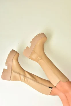 Fox Shoes Stiefel - Beige - Blockabsatz Damen Stiefel 353634387 -NITRO Verkaufsgeschäft 3 org zoom 143