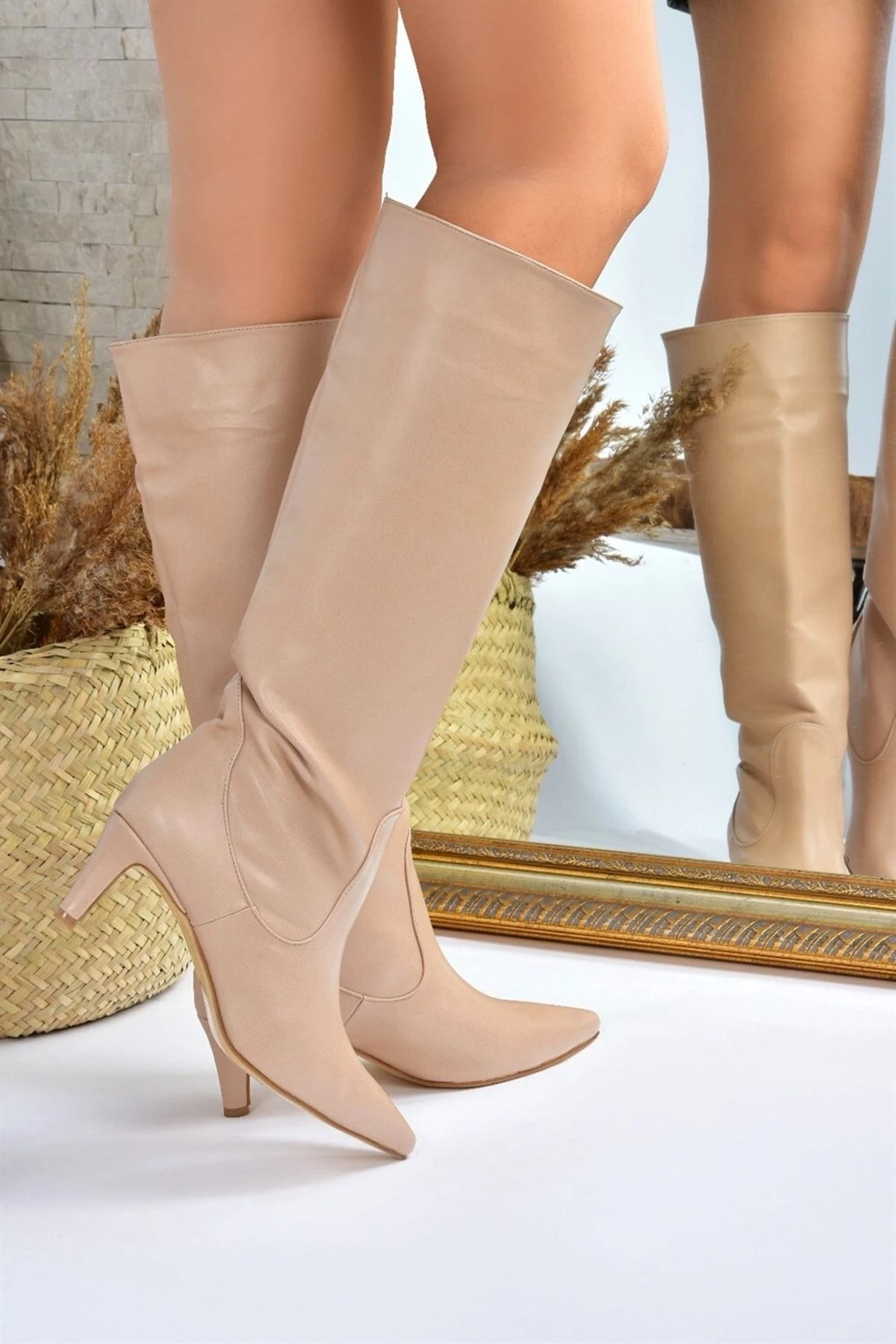 Fox Shoes Stiefel - Beige - Pfennigabsatz/Stiletto Damen Stiefel 176798222 3 Fox Shoes Stiefel - Beige - Pfennigabsatz/Stiletto Damen Stiefel 176798222 – Bild 3