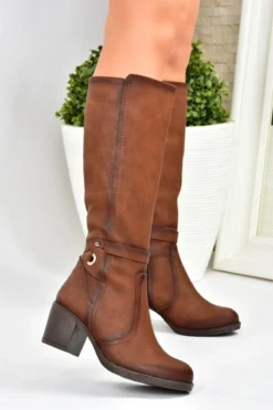 Fox Shoes Stiefel - Braun - Blockabsatz Damen Stiefel 161222986 -NITRO Verkaufsgeschäft 3 org zoom 227