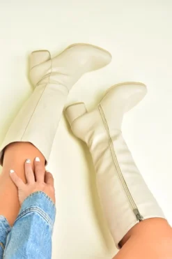 Fox Shoes Stiefel - Beige - Blockabsatz Damen Stiefel 356782080 -NITRO Verkaufsgeschäft 3 org zoom 310