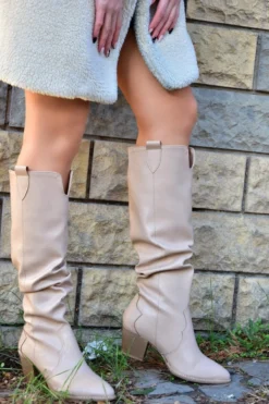 Fox Shoes Stiefel - Beige - Blockabsatz Damen Stiefel 203090492 -NITRO Verkaufsgeschäft 4 org zoom 3